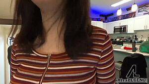 Homewrecker Leda Lathoria Rides Cheating Cock for Creampie with Alex Legend.