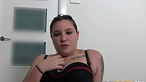 bbw superslut piggy babe begs for pounding by two dudes