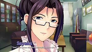 Mommy sensei teaches horny homework with a threesome blowjob in episode three.