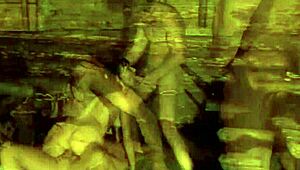 Young village bitch rocks a hot threesome at ranch! 🔥