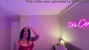 Gorgeous Brunette Asks For Cum In Mouth After Watching