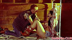 Missy Martinez in a Bondage Scene with Close-Up Shots