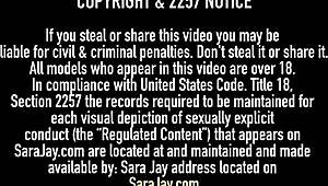 Pawg milf Sara Jay rides cock hard with girlfriend’s dripping pussy. They grind wild!