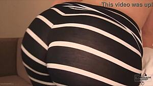 Brunette Sinn Sage excitedly shows her big tits to fans!