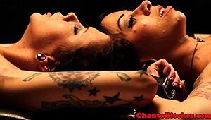 are tied up lesbian bondage babes punished?