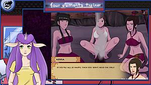 Training the four elements in Avatar world part 32