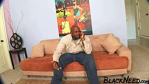 Intense Anal Assfucking for Black Stepbrother