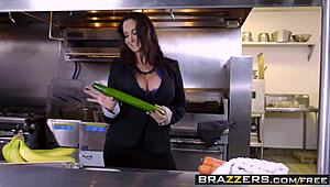 brazzers - ava addams shows big tits at work inspection