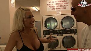 Blonde Milf Feels Excited During Pickup Leading to Cumshot in Mouth