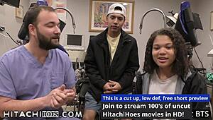 I, Michelle Anderson, get Hitachi wand orgasms from doctor during college physical