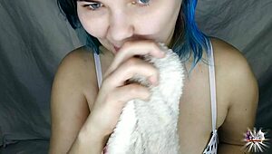 watch me paint my lips with bold lipstick close-up