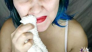 watch me paint my lips with bold lipstick close-up