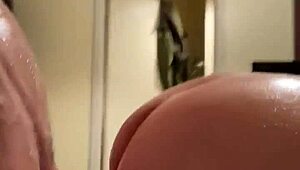 bent over and oiled for deep doggystyle fucking