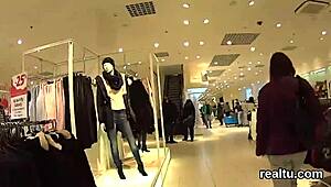 stellar czech teen gets seduced in the shop and pounded in pov