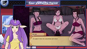 Training the four elements in Avatar world part 32