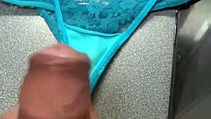Cumshots Galore on My 58-Year-Old Latina Wife’s Used Panties! 🔥