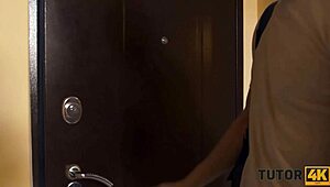 Tutor4k Help Mature Tutor Drilled By Angry Student In The Kitchen