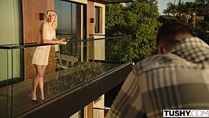 blonde influencer kenna captivates with tushy content