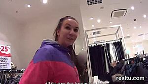 stellar czech teen gets seduced in the shop and pounded in pov