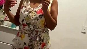 anna maria teases fans with her big tits and ass backstage