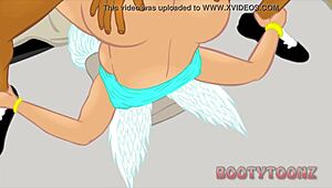 thick ass pawg angel divine gets interracial anal sex in cartoon