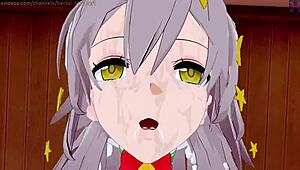 Honkai Star Rail: Кафка удивляет Стелле шаловливым рождественским кремпаем