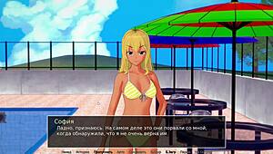 Asian schoolgirl gets her big nipples and pussy filled with cum in a 3D cartoon