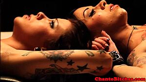 are tied up lesbian bondage babes punished?