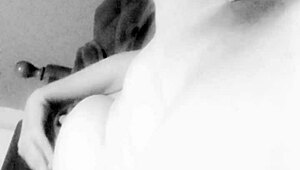 Fuck me with that dildo on my big tits.