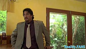 Glamcore Cougar Feels Intense Pleasure Bent Over For Doggy