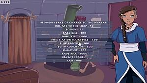 sloppy blowjob on big tits in anime hentai