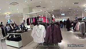 stellar czech teen gets seduced in the shop and pounded in pov