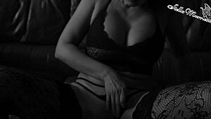 does busty milf masturbate with dildo until orgasm?