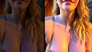 Choose where to cum: tits, ass, or pussy on this blonde amateur