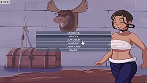 sloppy blowjob on big tits in anime hentai