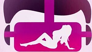 VR bangers naughty activities with petite busty teen in 3D POV, riding cowgirl and blowjob.