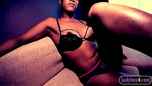 Sexy Ladyboy Sucks And Fucks White Guy In His Ass