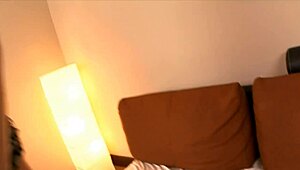 Beauty gets cum on her face after deepthroat