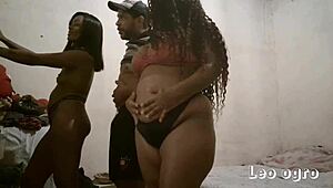 sharing wives in a swing menage with nana diaba and leo ogro