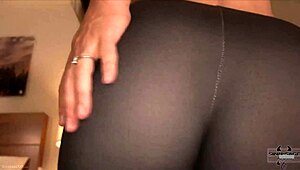 Brunette Sinn Sage excitedly shows her big tits to fans!