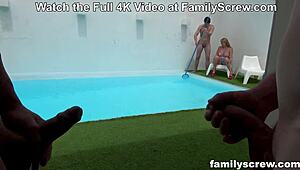 yo, watch us 3 stepbros bang this old spanish stepaunt hard