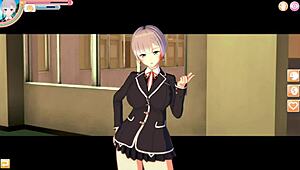 【エロゲーコイカツ！】爆乳jk「あさみ」ちゃんのおっぱい揉みセックス