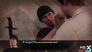 Sexy girl jerks cock in anime