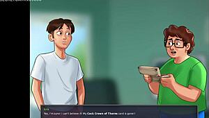 I can't resist my horny milf landlady in summertime saga