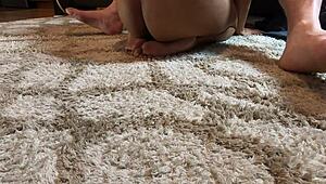 Mandy Mynxx Giving Oral on Couch with Feet Play in Hardcore Latina Action