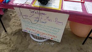 Chatting about lovely ladies' beach photoshoot