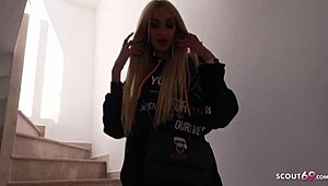 كشاف ألماني يدق ميلاف أوكرانية ضيقة أنيتا بلانش شرجياً! 😲