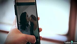 Hot Lesbian Jade Nile Licks Skinny Teen Rebel Lynn's Hairless Pussy