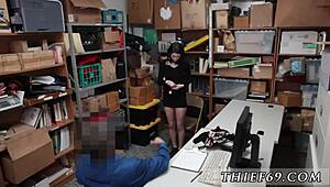 Duty bound police suspect caught crimson at store