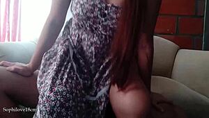 my boss fucks me after meeting in husband's dress 😈